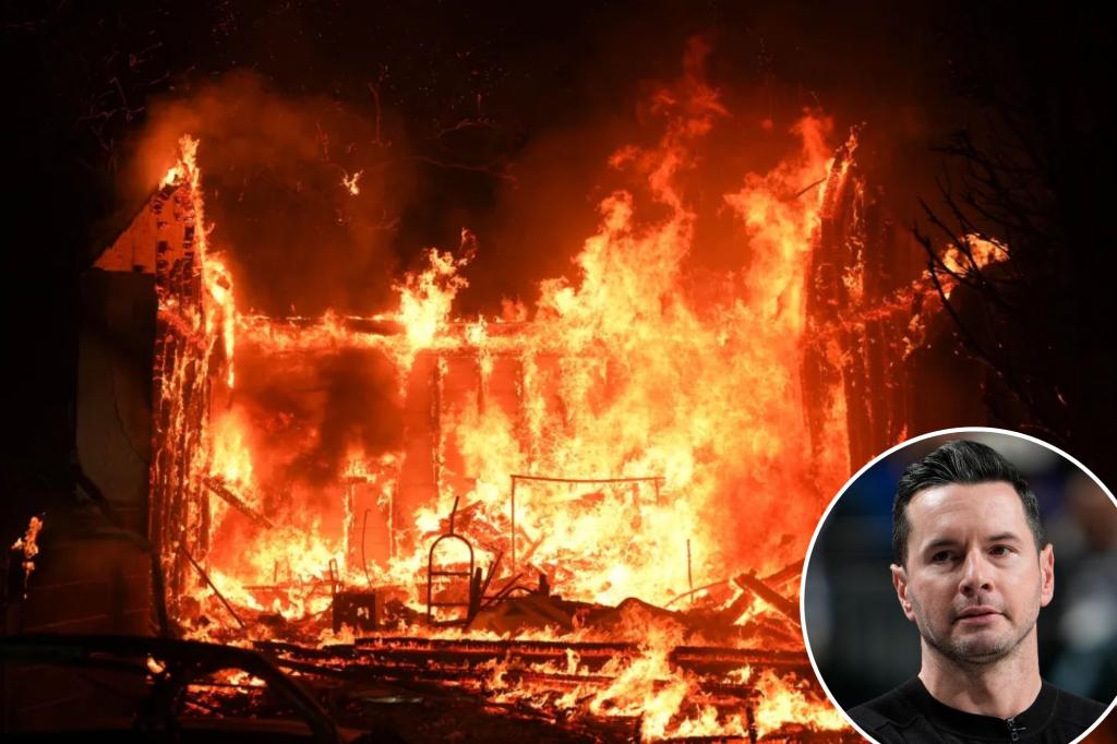 NBA postpones Lakers-Hornets game due to LA fires that destroyed JJ Redick’s home