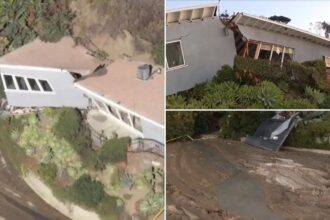 LA home spared during fires split in half by mudslide, raising new concerns for officals