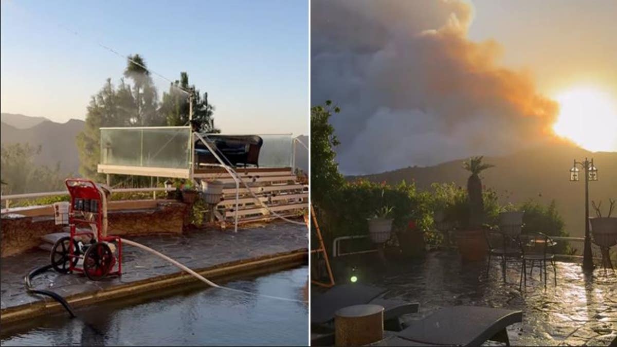 Photos showing homeowners' pool pump system