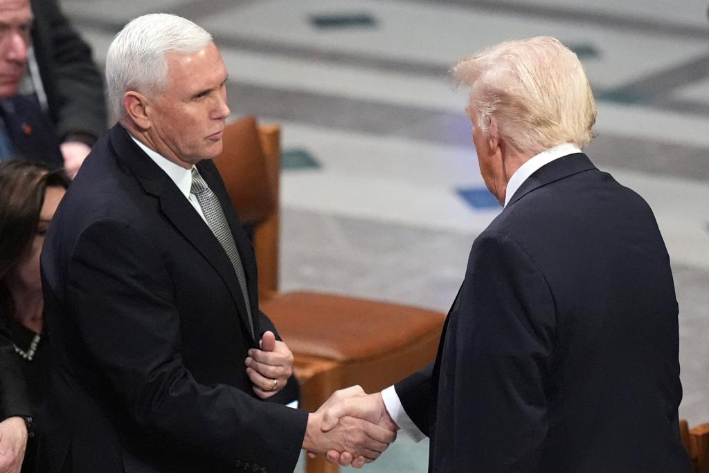 Mike Pence reveals what he said to Trump at Jimmy Carter’s funeral