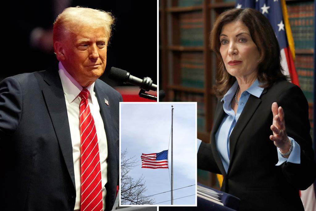 Exclusive | Gov. Hochul orders flags raised to full-staff for Trump’s inauguration in goodwill gesture to new administration