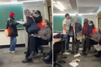 Anti-Israel protesters disrupt Columbia University class, sparking confrontation between students: video