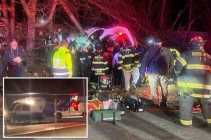 Suffolk County cop airlifted to hospital after suffering serious injuries in LIE crash