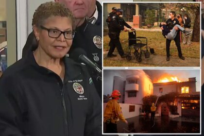 LA Mayor Karen Bass blunders her way through LA fire warnings — and directs people to get help ‘at URL’