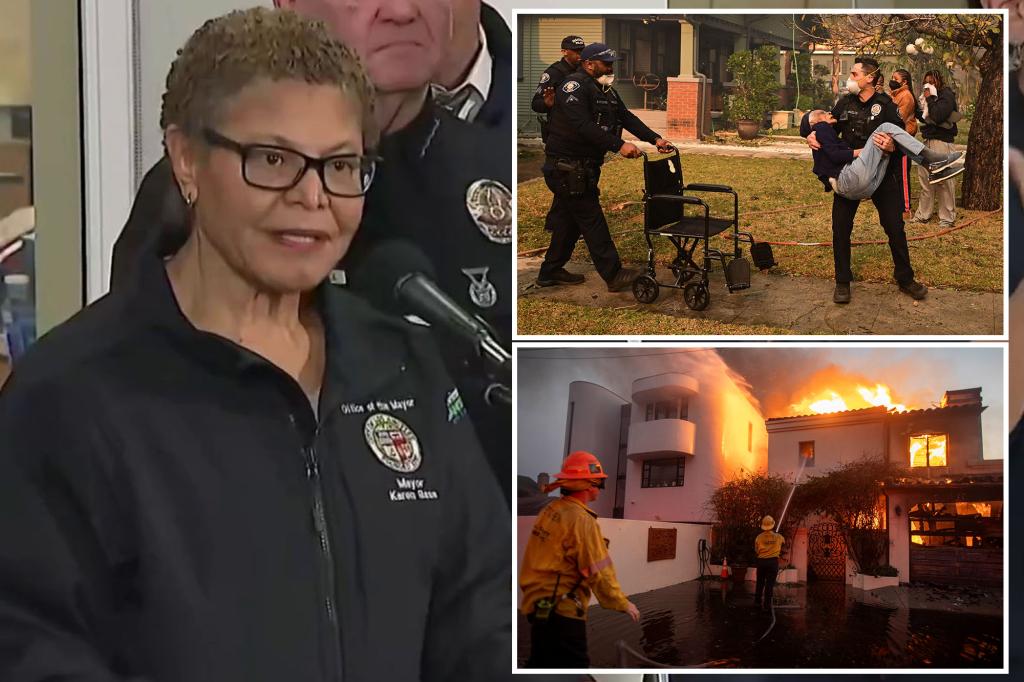 LA Mayor Karen Bass blunders her way through LA fire warnings — and directs people to get help ‘at URL’