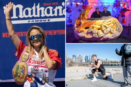 Exclusive | New Yorkers land spots in 2025 Guinness World Records book for hot dog eating, lunges and more