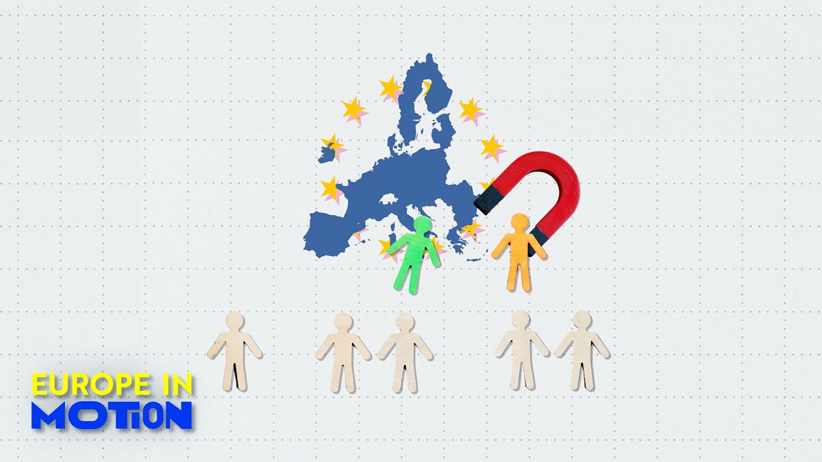 Which European regions attract the highest number of talents?