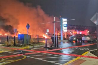 Plane crashes in Philadelphia, igniting inferno near homes and mall