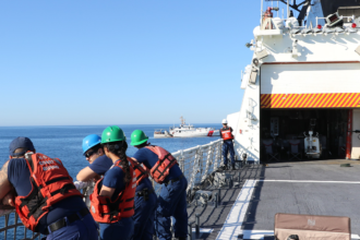 Coast Guard using ship, helicopter to search for missing crew member in Eastern Pacific Ocean