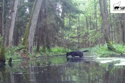 Rare wildlife spotting caught on camera in Poland