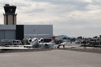 At least one dead after jet crashes into another plane at Scottsdale Airport in Arizona