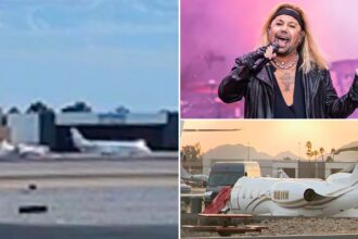 Video shows speeding jet owned by Mötley Crüe’s Vince Neil plow into parked plane