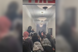 Anti-Israel protesters allegedly assault employee during building takeover at Barnard College in New York City