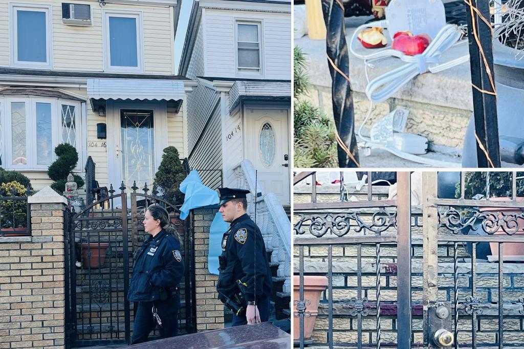 ‘Sickly’ breast cancer survivor, 64, found with electrical cord around neck on her bloody Queens stoop as landscaper, 40, busted in slaying: sources