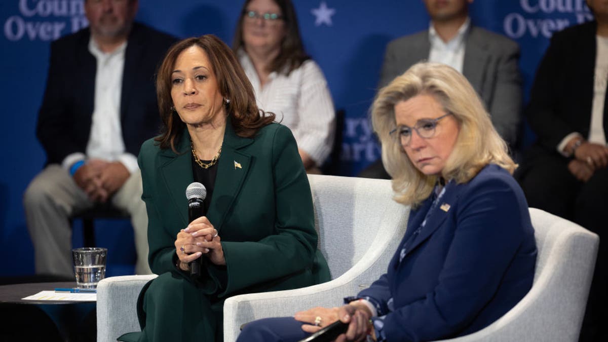 Kamala Harris and Liz Cheney