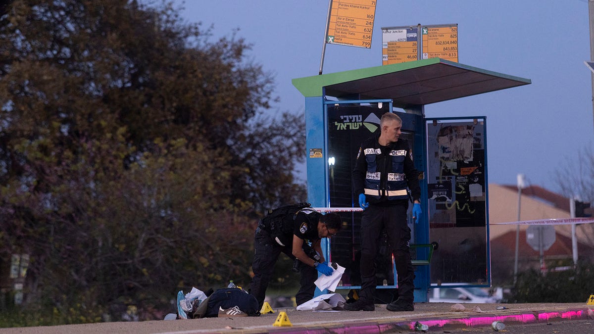 Israel bus stop where car ramming attack occurred