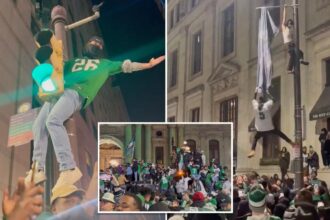 Philadelphia Mayor Cherelle Parker begs Eagles fans to act civilized if team wins Super Bowl:  ‘Just don’t climb onto anything, OK?’