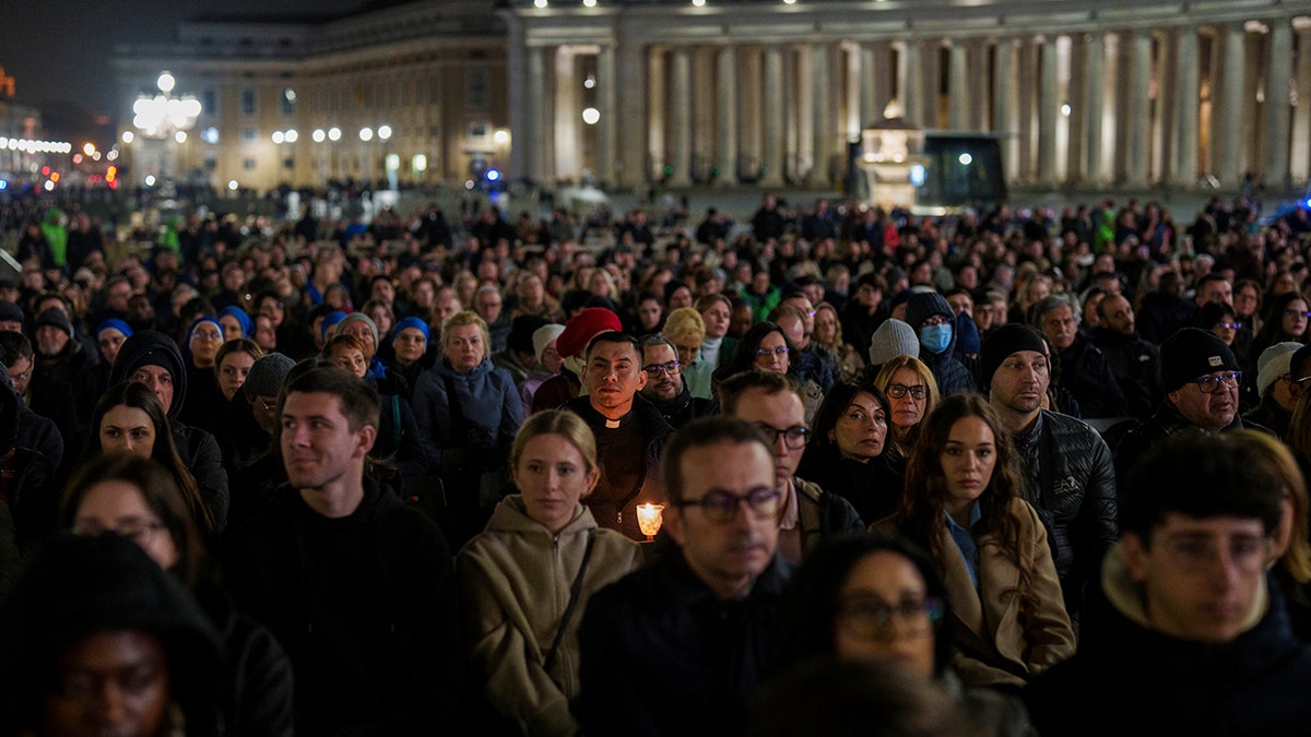 Catholic faithful gather in St. Peter's Square