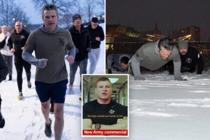 Hegseth works out with soldiers in the snow as military reasserts pride in strength