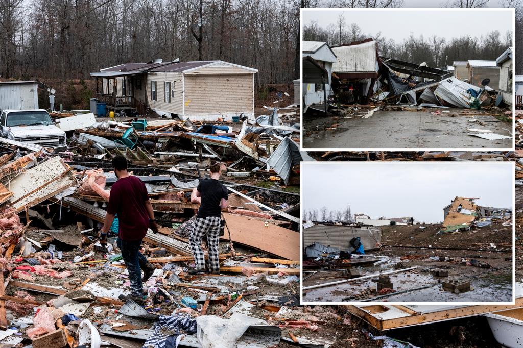 Death toll grows to 33 as destructive storms and violent tornadoes obliterate the South and Midwest