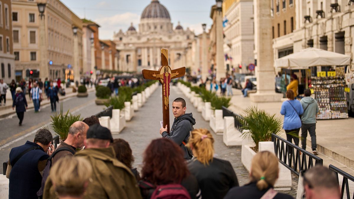 Pope continues to recover from pneumonia after three weeks in hospital