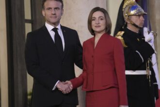 French President Macron meets Moldovan counterpart Sandu for talks