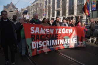 Thousands rally in Amsterdam in protest of racism and fascism