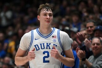 Duke star Cooper Flagg uncertain about future as fans chant ‘one more year’ in possible final home game