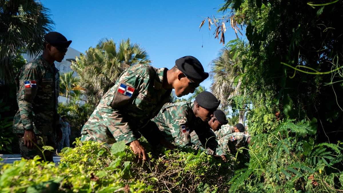 Military personnel search for Sudiksha Konanki, a university student from the U.S. who disappeared on a beach in Punta Cana, Dominican Republic, Monday, March. 10, 2025.