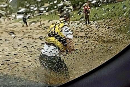 WATCH: Hero cop rescued from Hurricane Helene flash flood, immediately helps injured man: ‘It’s what we do’