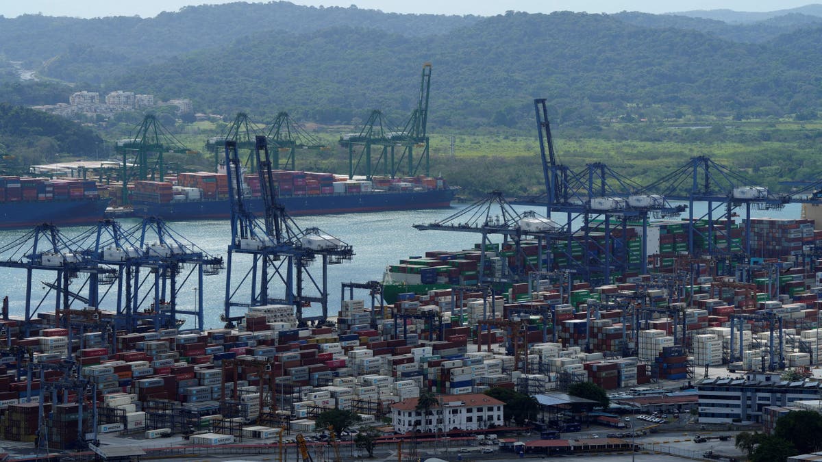 A view of the Balboa Port is pictured after Hong Kong's CK Hutchison agreed to sell its interests in a key Panama Canal port operator to a BlackRock Inc-backed consortium, amid pressure from U.S. President Donald Trump to curb China's influence in the region, Panama City, Panama, March 4, 2025.