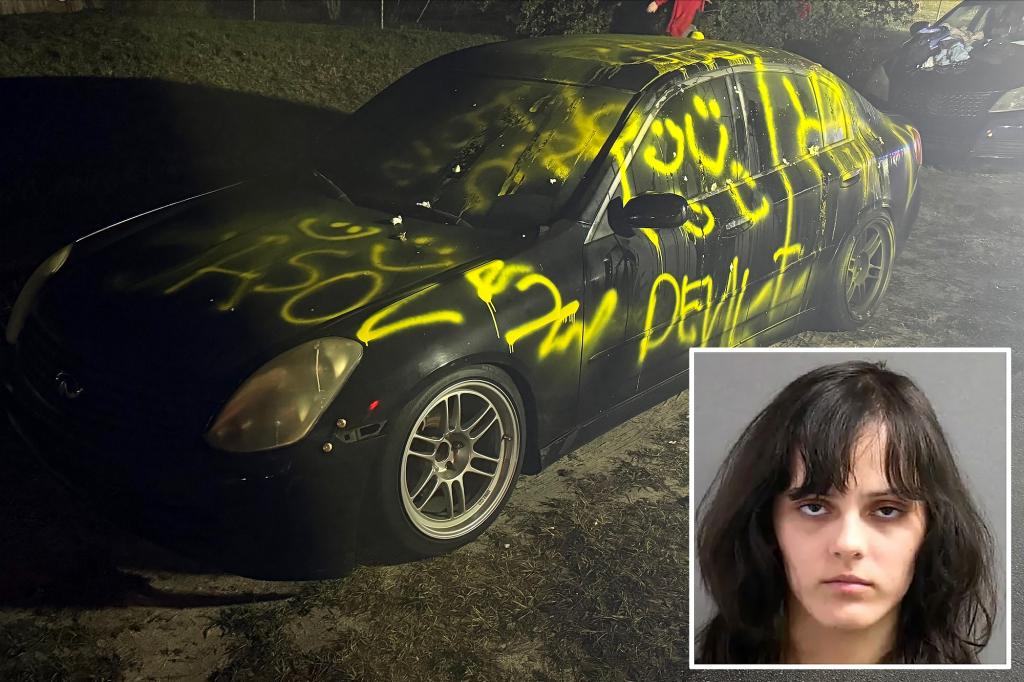 Florida woman spray-paints wrong car while trying to get back at ex-boyfriend: ‘Devil’