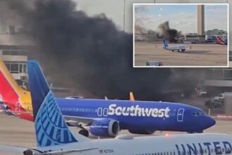 American Airlines plane catches fire at Denver International Airport, passengers evacuated: ‘Slides were deployed’