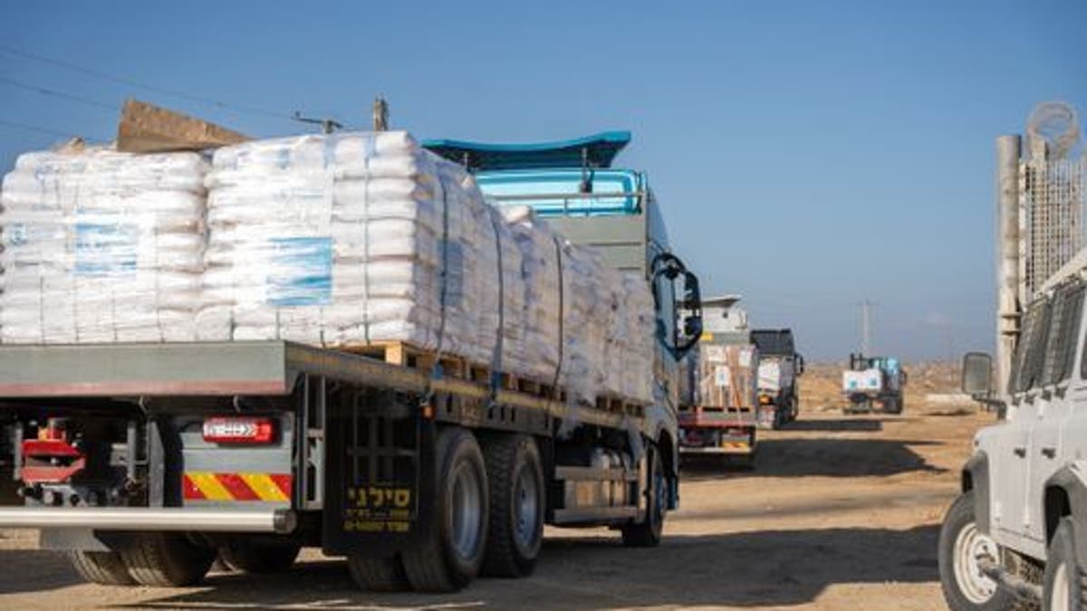 Aid going into gaza