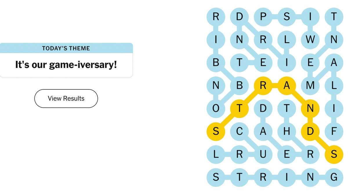 The Answer for the NYT Strands One-Year Anniversary Puzzle Is an Inside Joke