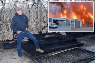 Exclusive | Tough Long Island biz owner saves truck by driving it away from wildfire — while it’s in flames