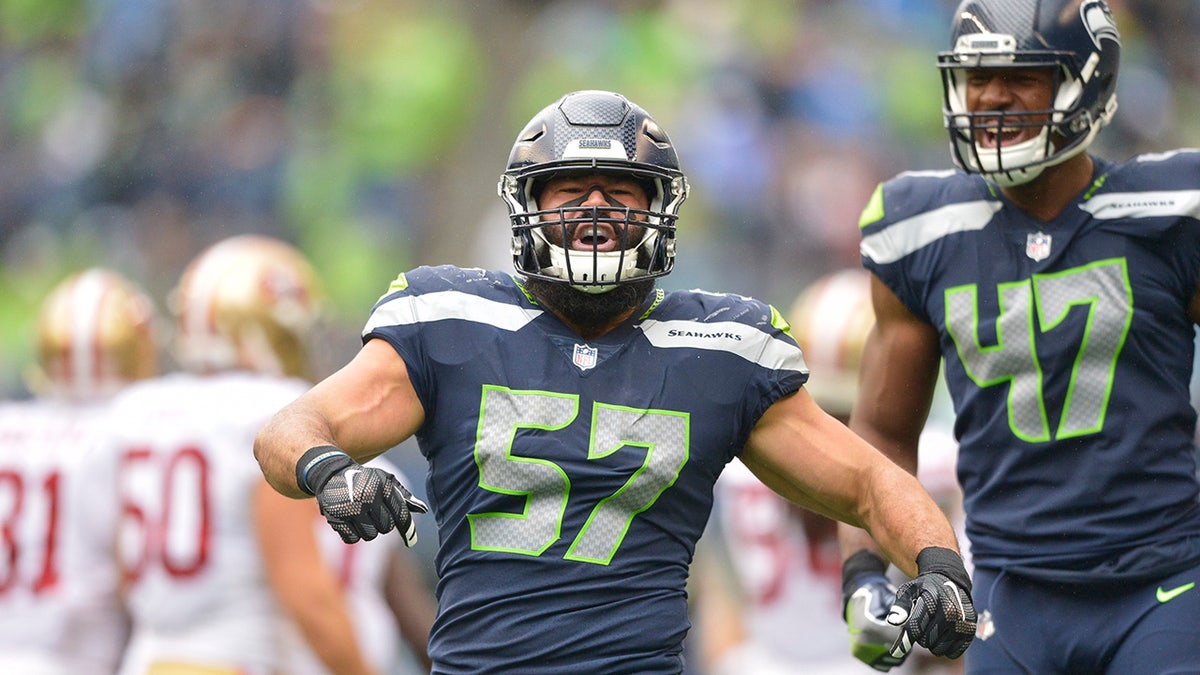 Michael Wilhoite with the Seahawks