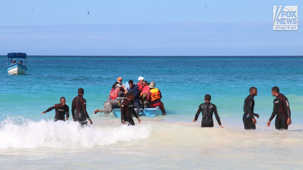 Sudiksha Konanki search teams on the Riu Republica Resort beaches in the Dominican Republic