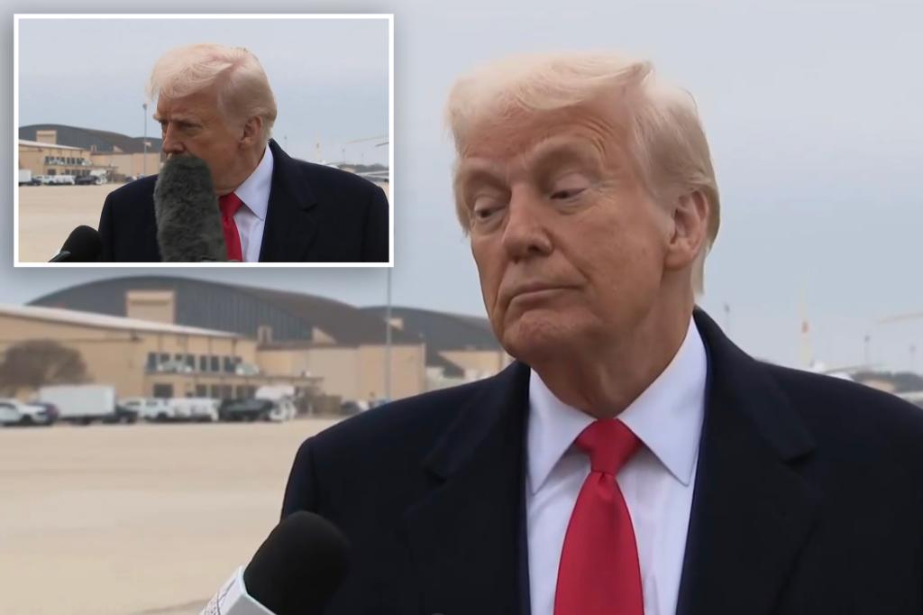 Trump stares down reporter after being hit in the face with a boom mic: ‘She just became a big story’ 