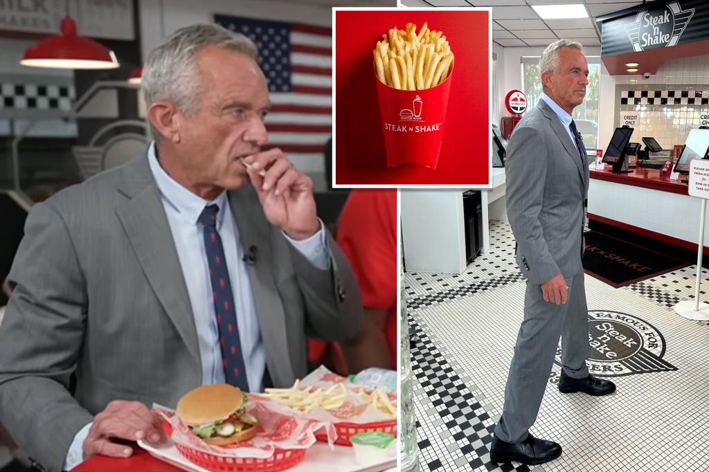 Robert F. Kennedy Jr. thanks fast food chain Steak ‘n Shake for ‘RFKing’ french fries: ‘Customers are raving about it’