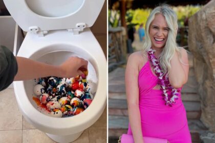 Exclusive | Woman dyes Easter eggs in her toilet in viral video: ‘I don’t care if that gets stained’