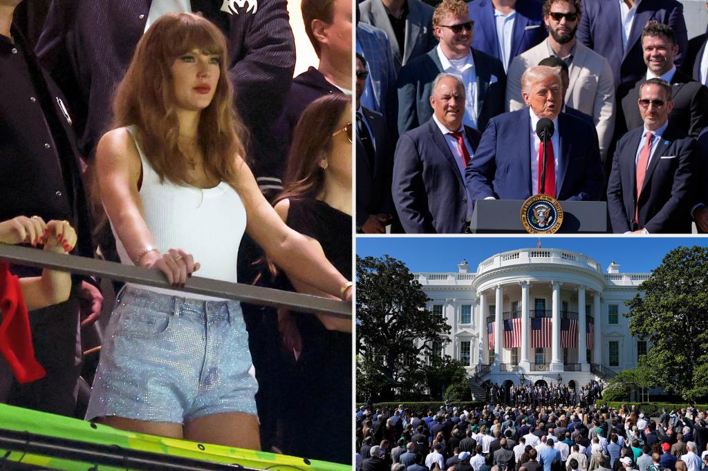 Trump needles Taylor Swift while celebrating Eagles Super Bowl win