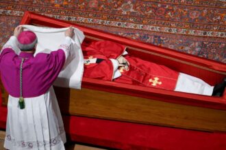 Pope Franics’ coffin sealed in St Peter’s Basilica ahead of funeral