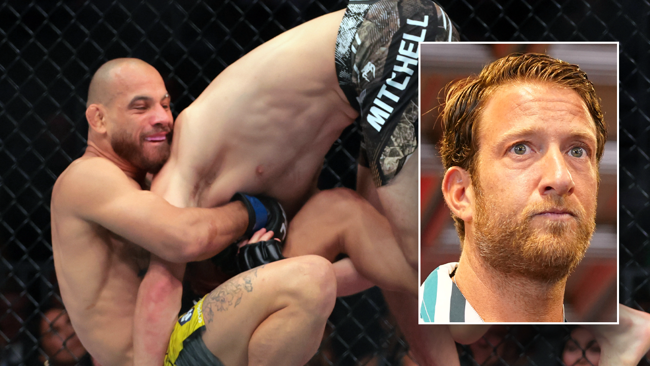 Dave Portnoy waves Israel flag in celebration after Holocaust denier Bryce Mitchell gets choked out at UFC 314