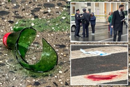 Woman stabbed in neck with broken bottle, clinging to life after heinous NYC assault: sources