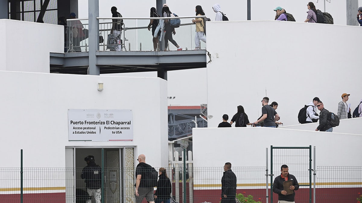 Migrants walking