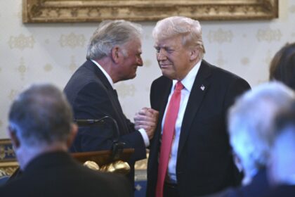 Trump hosts faith leaders for Easter prayer dinner, slams effort to rid America of Christian principles