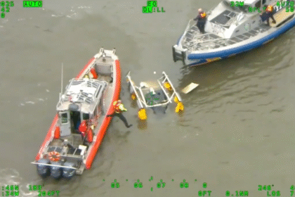 New aerial video captures police, dive team response to fatal Hudson River helicopter crash