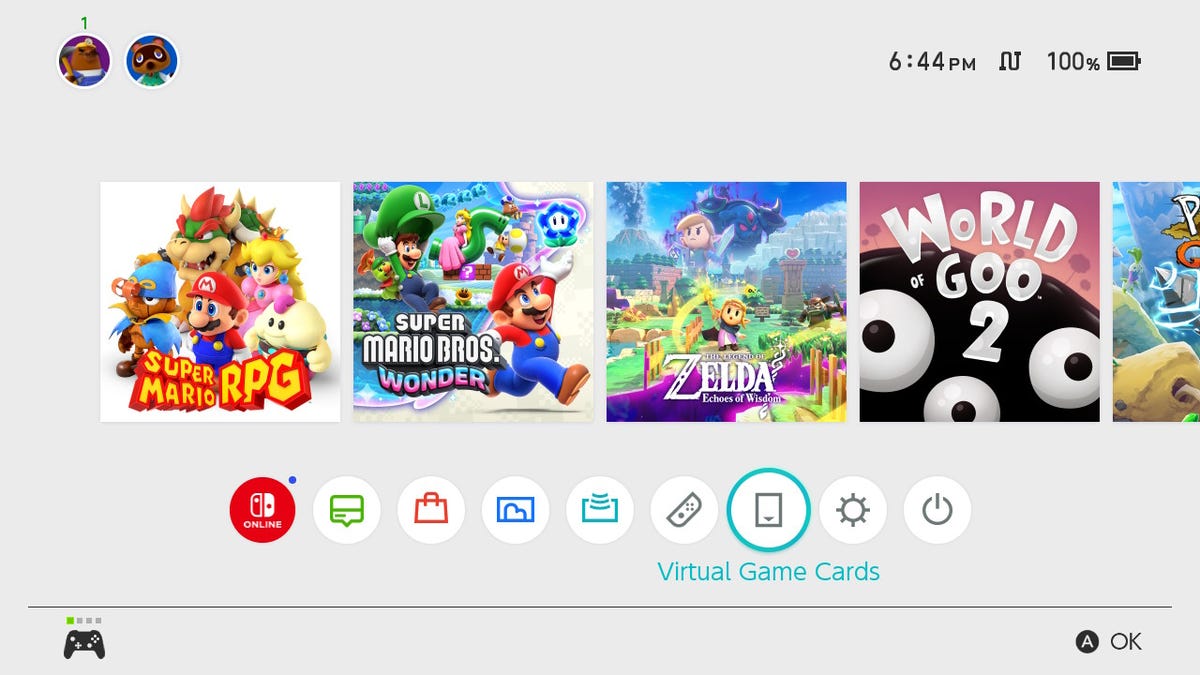 Virtual Game Cards Are Nintendo’s New Way to Share Switch Games Digitally