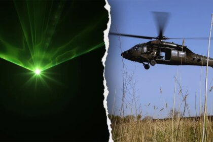 FAA investigating after ‘green laser’ flashed at Black Hawk helicopter